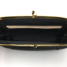 Load image into Gallery viewer, Vintage 50s Black Silk Satin Clutch Bag By Coblentz Made in Belgium-Vintage Handbag, Evening Bag-Brand Spanking Vintage