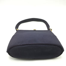 Load image into Gallery viewer, Vintage 40s/50s Navy Blue Grosgrain Evening/Occasion Bag w/ Matching Silk Coin Purse On Chain By Waldybag-Vintage Handbag, Evening Bag-Brand Spanking Vintage
