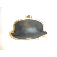 Load image into Gallery viewer, Quirky Little Black Leather And Kangaroo Fur Purse-Accessories, For Her-Brand Spanking Vintage
