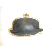 Load image into Gallery viewer, Quirky Little Black Leather And Kangaroo Fur Purse-Accessories, For Her-Brand Spanking Vintage