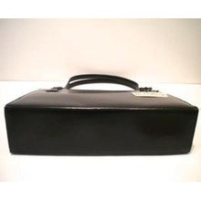 Load image into Gallery viewer, Stunning Vintage Boxed And Unused Large Black Leather Classic Ladylike Bag w/ Matching Suede Coin Purse By Waldybag-Vintage Handbag, Large Handbag-Brand Spanking Vintage