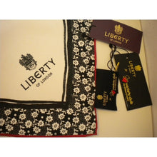 Load image into Gallery viewer, Very Striking Collectable Liberty Silk Scarf Celebrating The 60th Anniversary Of The Variety Club-Scarves-Brand Spanking Vintage