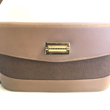 Load image into Gallery viewer, Vintage 1940s/1950s Handbag In Faux Leather, Vegan, Attached Coin Purse, Original Mirror And Gilt Clasp In Taupe In Excellent Condition-Vintage Handbag, Kelly Bag-Brand Spanking Vintage