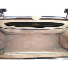 Load image into Gallery viewer, Vintage 50s Exquisite Large Black Leather Waldybag Classic Ladylike Bag With Silver Tone Frame And Copper Clasp-Vintage Handbag, Large Handbag-Brand Spanking Vintage