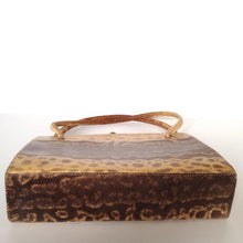 Load image into Gallery viewer, Vintage 50s Karung Snake Skin Classic Ladylike Bag By Waldybag w/ Original Box-Vintage Handbag, Exotic Skins-Brand Spanking Vintage