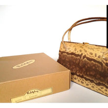 Load image into Gallery viewer, Vintage 50s Karung Snake Skin Classic Ladylike Bag By Waldybag w/ Original Box-Vintage Handbag, Exotic Skins-Brand Spanking Vintage