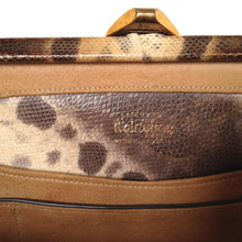 Load image into Gallery viewer, Vintage 50s Karung Snake Skin Classic Ladylike Bag By Waldybag w/ Original Box-Vintage Handbag, Exotic Skins-Brand Spanking Vintage