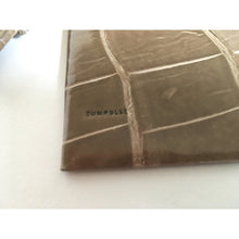 Load image into Gallery viewer, Vintage 50s rare Blond Crocodile Skin Backed Mirror with Matching Crocodile Coin Purse Zumpolle-Accessories, For Her-Brand Spanking Vintage