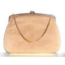 Load image into Gallery viewer, Vintage 60s Gold Mesh Fabric And Gold Leather Evening Bag By Bective w/ Original Box And Receipt-Vintage Handbag, Evening Bag-Brand Spanking Vintage