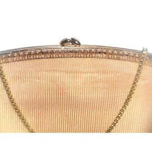 Load image into Gallery viewer, Vintage 60s Gold Mesh Fabric And Gold Leather Evening Bag By Bective w/ Original Box And Receipt-Vintage Handbag, Evening Bag-Brand Spanking Vintage