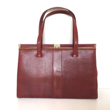 Load image into Gallery viewer, Vintage 60s red lizard skin Classic Ladylike bag with matching red lizard skin coin purse by Mappin & Webb made in England-Vintage Handbag, Exotic Skins-Brand Spanking Vintage