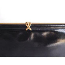 Load image into Gallery viewer, Vintage 60s/70s Black Patent Leather Clutch Day/Evening Bag By Ackery Of London-Vintage Handbag, Clutch Bag-Brand Spanking Vintage