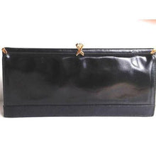 Load image into Gallery viewer, Vintage 60s/70s Black Patent Leather Clutch Day/Evening Bag By Ackery Of London-Vintage Handbag, Clutch Bag-Brand Spanking Vintage
