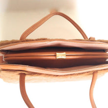 Load image into Gallery viewer, Vintage 70s Large Kangaroo Fur And Leather Pristine Twin Handled Handbag By M&H Levy Pty Sydney Australia-Vintage Handbag, Exotic Skins-Brand Spanking Vintage