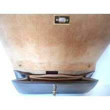 Load image into Gallery viewer, Vintage 70s Patent Leather Faux Porosus Crocodile Handbag By Elgee-Vintage Handbag, Large Handbag-Brand Spanking Vintage