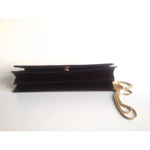 Load image into Gallery viewer, Vintage 70s Slim Chocolate Brown Alligator Skin Clutch/Chain Handle Bag Made In Spain-Vintage Handbag, Exotic Skins-Brand Spanking Vintage