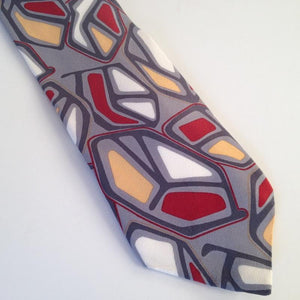Vintage 70s/80s Silk Tie By Pierre Cardin Made In Gt Britain-Accessories, For Him-Brand Spanking Vintage