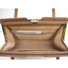 Load image into Gallery viewer, Vintage Ackery Of London Large Faux Ostrich Leather Classic Ladylike Bag Unused and Mint Condition-Vintage Handbag, Exotic Skins-Brand Spanking Vintage