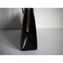 Load image into Gallery viewer, Vintage Dark Brown Leather Bag By Ackery Of London w/ Gilt Detail And Suede Lining-Vintage Handbag, Kelly Bag-Brand Spanking Vintage