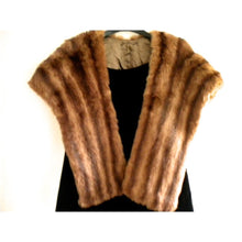 Load image into Gallery viewer, Vintage Fabulous 50s Long Mink Stole/Wrap With Shaped Shoulders-Accessories, For Her-Brand Spanking Vintage