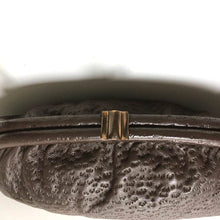 Load image into Gallery viewer, Vintage Freedex 50s/60s Dolly Bag In A Torpedo Shape In Dark Chocolate Brown Faux Pigskin Leather-Vintage Handbag, Dolly Bag-Brand Spanking Vintage