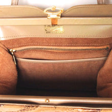Load image into Gallery viewer, Vintage Handbag 60s/70s In Beige Leather Suede And Snakeskin By Ackery Of London-Vintage Handbag, Exotic Skins-Brand Spanking Vintage