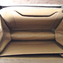 Load image into Gallery viewer, Vintage Handbag/Shoulder Bag w/ Long Gilt Chain Handles In Taupe Genuine Ostrich Skin-Vintage Handbag, Exotic Skins-Brand Spanking Vintage