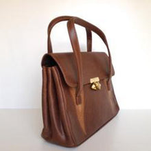 Load image into Gallery viewer, Vintage Large 60s Handbag w/ Gilt Postman's Lock By Weymouth American-Vintage Handbag, Large Handbag-Brand Spanking Vintage