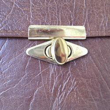 Load image into Gallery viewer, Vintage Large 60s Handbag w/ Gilt Postman's Lock By Weymouth American-Vintage Handbag, Large Handbag-Brand Spanking Vintage