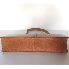 Load image into Gallery viewer, Vintage Large Classic Caramel Lizard Skin Handbag By Mappin & Webb-Vintage Handbag, Large Handbag-Brand Spanking Vintage