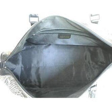 Load image into Gallery viewer, Vintage Large Leather And Canvas, Tapestry Effect Fabric Holdall In 'Hera' Peacock Feather Design By Liberty of London-Vintage Handbag, Large Handbag-Brand Spanking Vintage