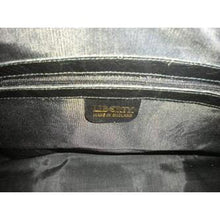 Load image into Gallery viewer, Vintage Large Leather And Canvas, Tapestry Effect Fabric Holdall In 'Hera' Peacock Feather Design By Liberty of London-Vintage Handbag, Large Handbag-Brand Spanking Vintage