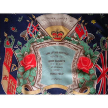 Load image into Gallery viewer, Vintage Liberty Of London Silk Scarf To Commemorate HM The Late Queen's Silver Jubilee 1952 - 1977-Scarves-Brand Spanking Vintage