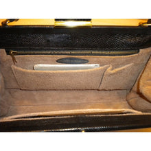 Load image into Gallery viewer, Vintage Mappin And Webb Black Lizard Skin Single Top Handle Bag-Vintage Handbag, Exotic Skins-Brand Spanking Vintage
