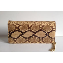 Load image into Gallery viewer, Vintage Python Skin Clutch/Chain Handle And Leather Bag-Vintage Handbag, Exotic Skins-Brand Spanking Vintage