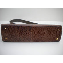 Load image into Gallery viewer, Vintage Richard Lightstone Lizard Skin Classic Ladylike Bag-Vintage Handbag, Exotic Skins-Brand Spanking Vintage