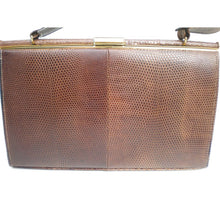 Load image into Gallery viewer, Vintage Richard Lightstone Lizard Skin Classic Ladylike Bag-Vintage Handbag, Exotic Skins-Brand Spanking Vintage
