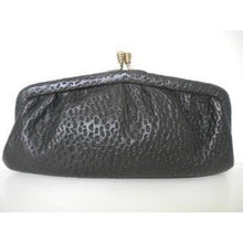 Load image into Gallery viewer, Vintage Small Black Dainty Leather Clutch By Freedex-Vintage Handbag, Clutch Bag-Brand Spanking Vintage