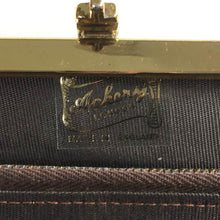 Load image into Gallery viewer, Vintage Snakeskin And Leather 70s Harlequin Patchwork Slim And Elegant Clutch Bag By Ackery In Brown, Caramel And Black-Vintage Handbag, Exotic Skins-Brand Spanking Vintage