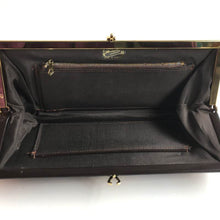 Load image into Gallery viewer, Vintage Snakeskin And Leather 70s Harlequin Patchwork Slim And Elegant Clutch Bag By Ackery In Brown, Caramel And Black-Vintage Handbag, Exotic Skins-Brand Spanking Vintage