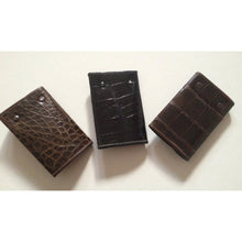 Load image into Gallery viewer, Vintage Unused Crocodile Skin And Leather Key Wallets In Brown Or Black-Accessories, For Him-Brand Spanking Vintage