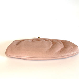 Vintage 50s/60s Small Dusty Pink Dainty Leather Clutch Bag by Freedex for Boots-Vintage Handbag, Clutch Bag-Brand Spanking Vintage