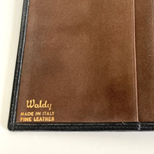 Load image into Gallery viewer, Vintage 70s/80s Unused Rare Waldy Black Leather Calfskin Wallet Made in Italy-Accessories, For Her/Him-Brand Spanking Vintage
