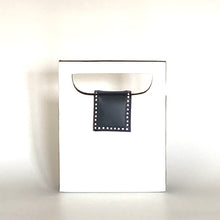Load image into Gallery viewer, Vintage 60s/70s Dainty White and Navy Leather Handbag By Holmes Of Norwich-Vintage Handbag, Kelly Bag-Brand Spanking Vintage
