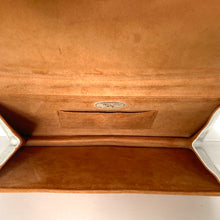 Load image into Gallery viewer, Vintage Genuine Ostrich Skin Clutch Bag/Chain Bag In White by Corbeau Curio-Vintage Handbag, Exotic Skins-Brand Spanking Vintage
