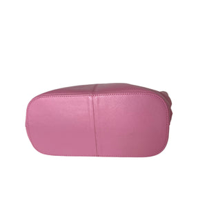 Vintage 80s/90s Pink/Black Leather Handbag by Jane Shilton-Vintage Handbag, Dolly Bag-Brand Spanking Vintage