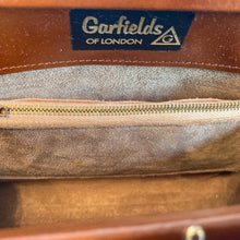 Load image into Gallery viewer, Vintage 50s Golden Tan Patent Leather Twin Handle Bag by Garfields Made in England-Vintage Handbag, Top Handle Bag-Brand Spanking Vintage
