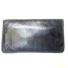 Load image into Gallery viewer, Vintage 70s Black Leather Slim Clutch Bag-Vintage Handbag, Clutch Bag-Brand Spanking Vintage
