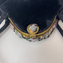 Load image into Gallery viewer, Vintage 40s/50s Luxurious Black Silk Velvet Beaded Waldybag Evening Bag-Vintage Handbag, Evening Bag-Brand Spanking Vintage
