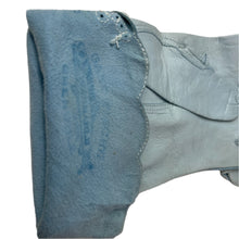 Load image into Gallery viewer, Vintage 50s Rayne Ice Blue Leather Twin Handle Handbag, Silk Coin Purse/Leather Gloves-Vintage Handbag, Top Handle Bag-Brand Spanking Vintage
